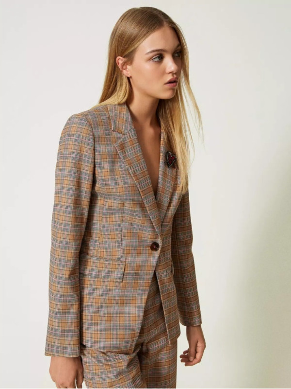 Піджак/Кориця Принц Уельський 232AP2180