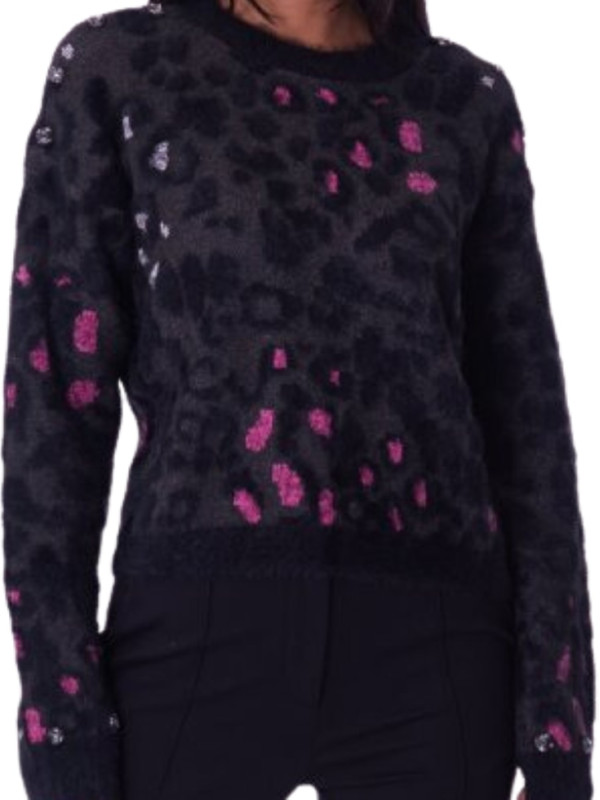 Джемпер/Плямистий жаккард