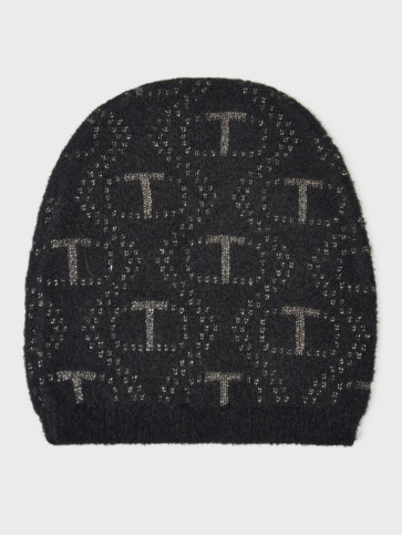 В'язана шапка/Чорний Лого