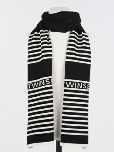 Шарф / Білий / чорний