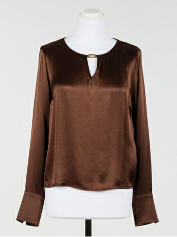 Атласна Блуза / Шоколад