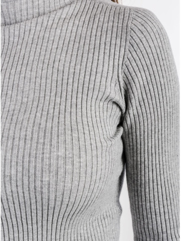 Светр з капюшоном / Сірий Меланж