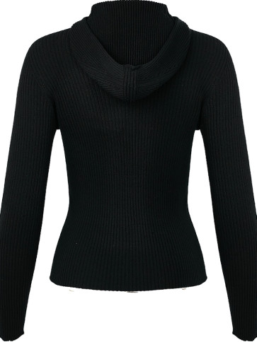 Светр з капюшоном / Чорний