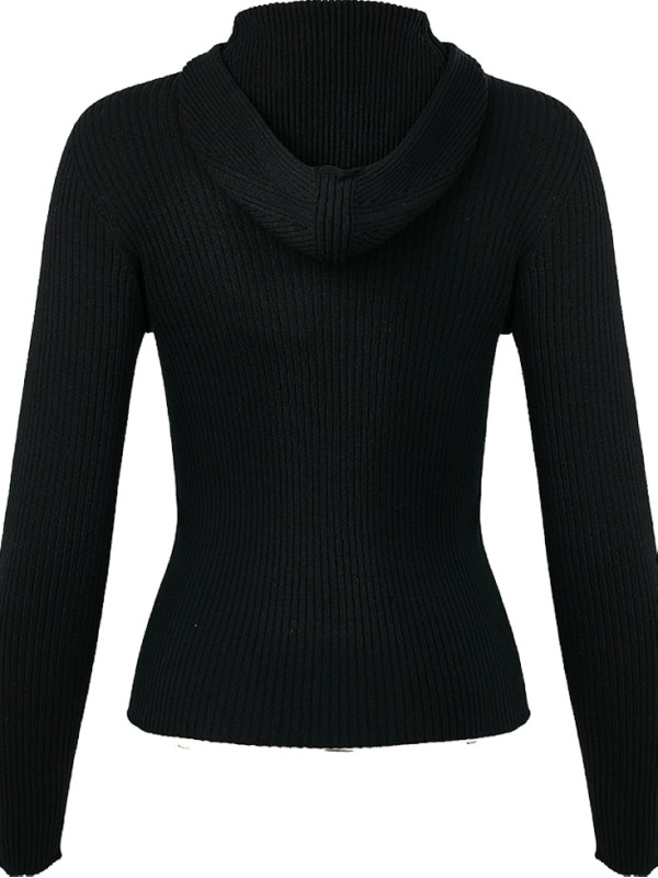 Светр з капюшоном / Чорний 242TF3040