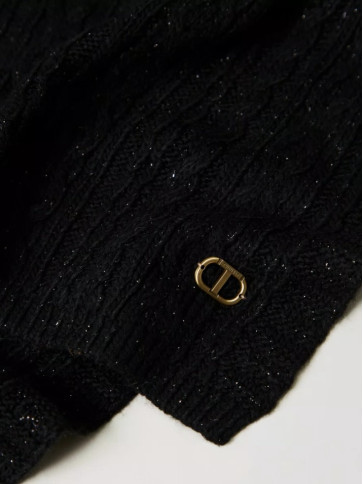 В'язаний шарф / Чорний