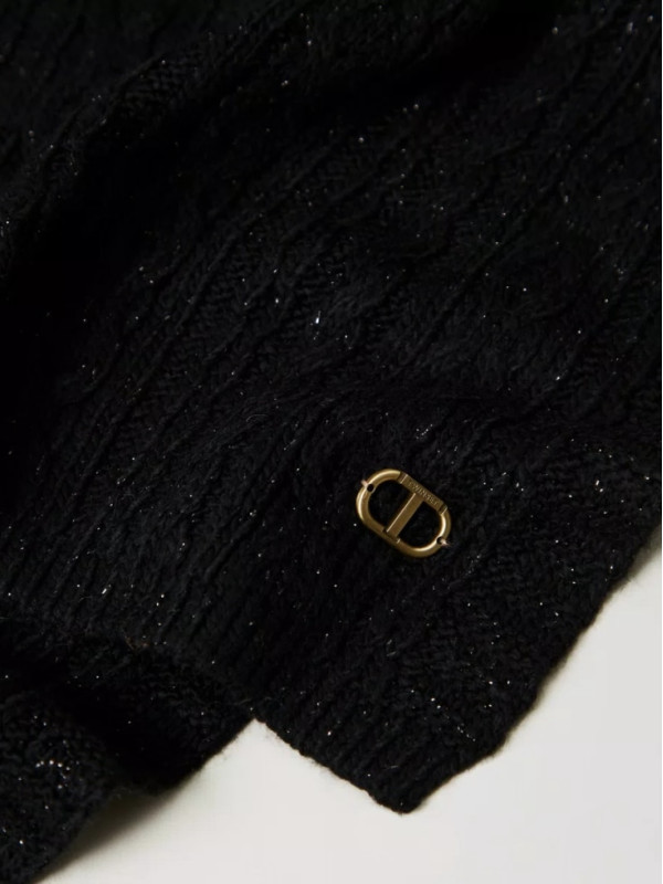 В'язаний шарф / Чорний 242TO5731