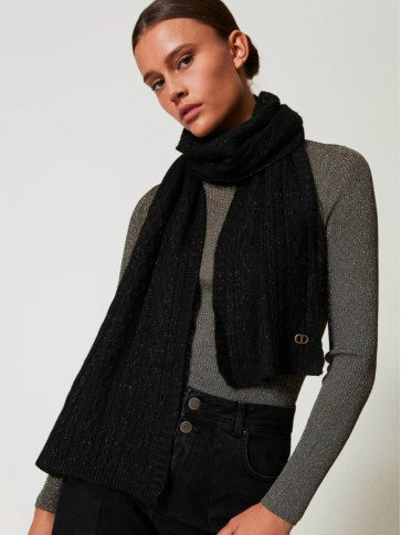 В'язаний шарф / Чорний
