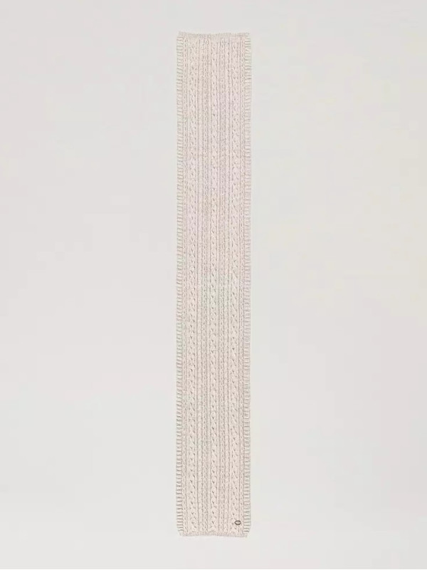 В'язаний шарф / Білий крем 242TO5731