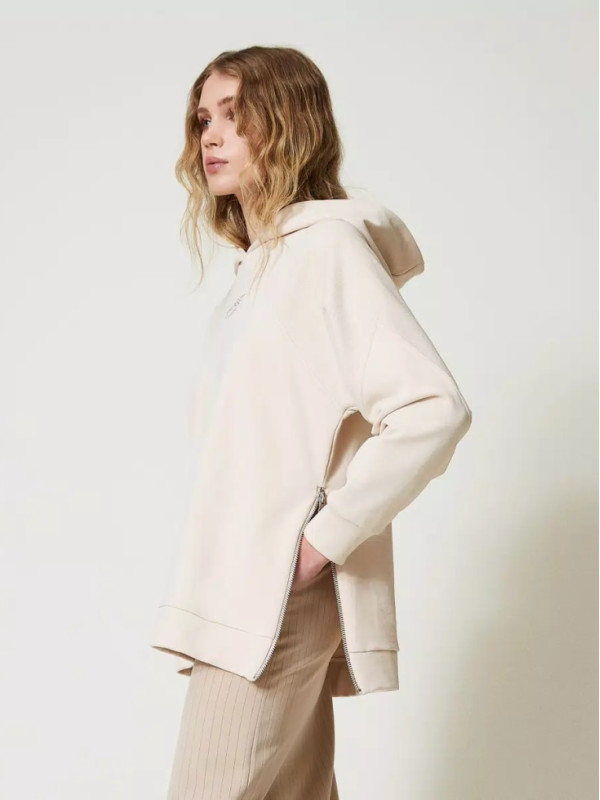 Світшот довгий / Старий білий 242TP2041