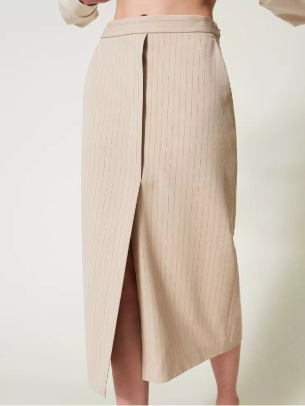 Спідниця / Індиго / Смужка люрекс 242TP2153