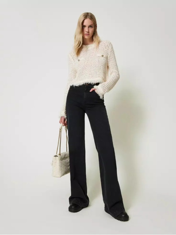 Джинси кльош / Денім чорний 242TP2590