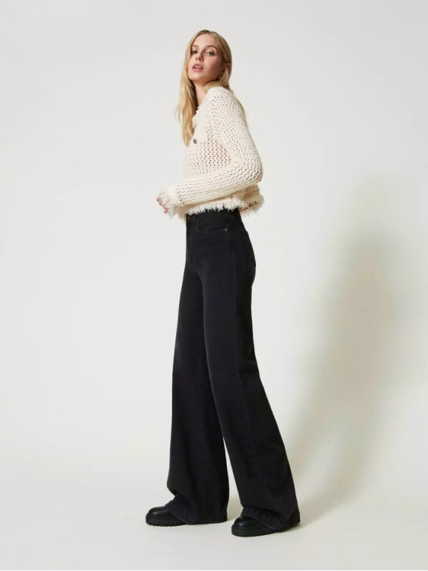 Джинси кльош / Денім чорний 242TP2590