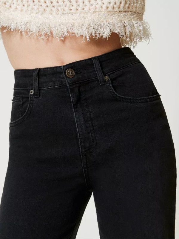 Джинси кльош / Денім чорний 242TP2590