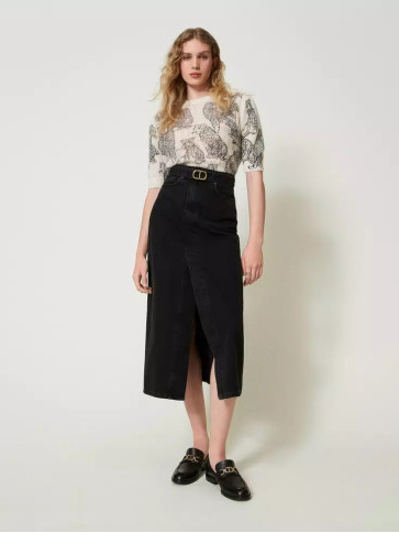 Джинсова спідниця / Денім чорний