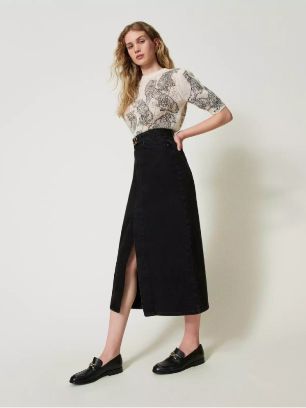 Джинсова спідниця / Денім чорний 242TP2601