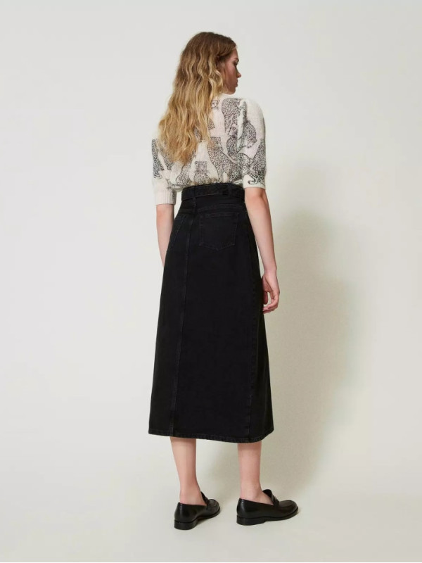 Джинсова спідниця / Денім чорний 242TP2601