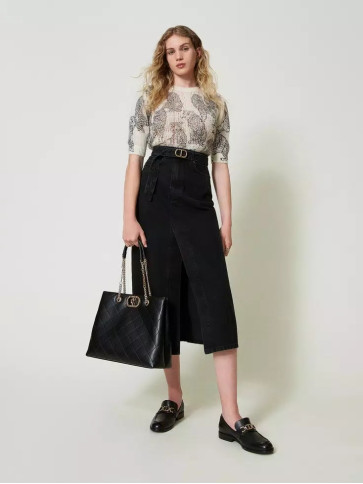 Джинсова спідниця / Денім чорний