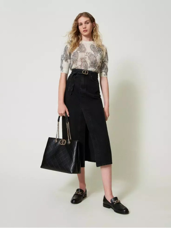 Джинсова спідниця / Денім чорний 242TP2601