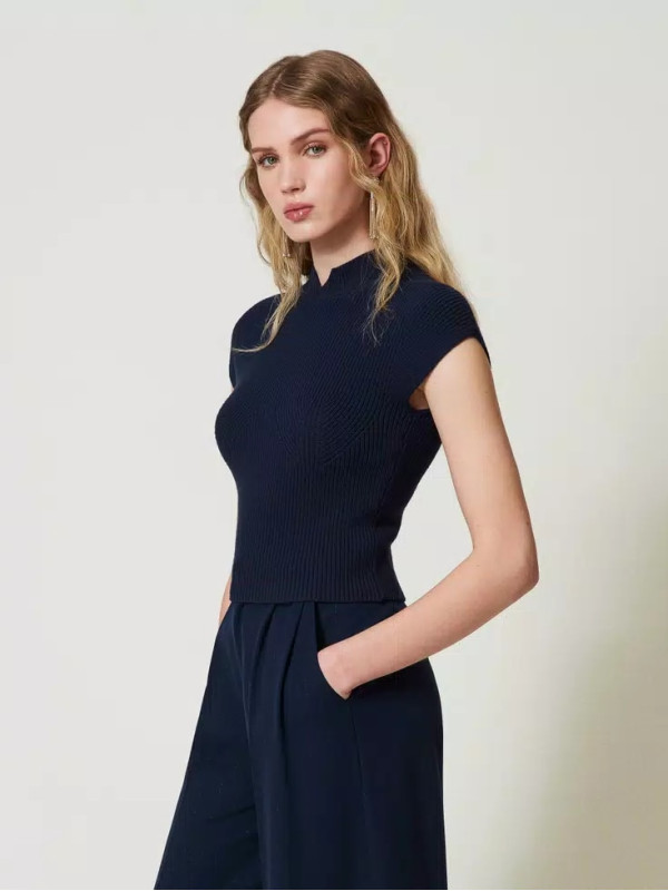 В'язаний топ / Індиго 242TP3110