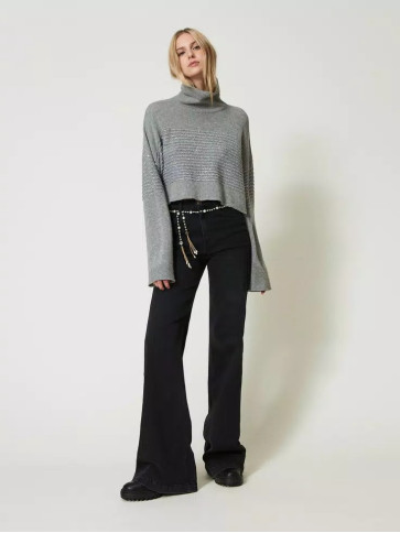 Вовняний светр / Сірий Меланж