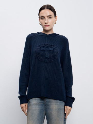 В'язаний світшот / Індиго