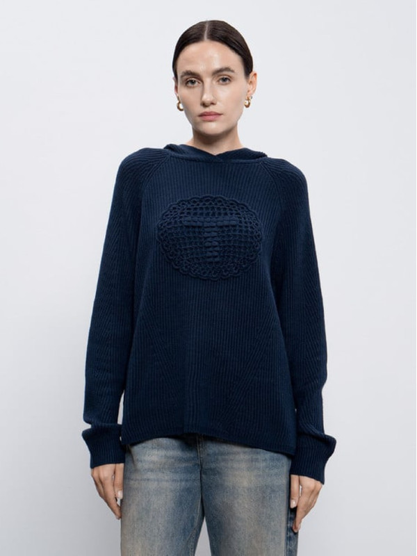 В'язаний світшот / Індиго 242TP3473