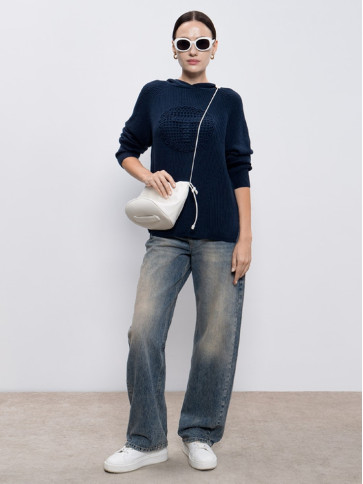 В'язаний світшот / Індиго