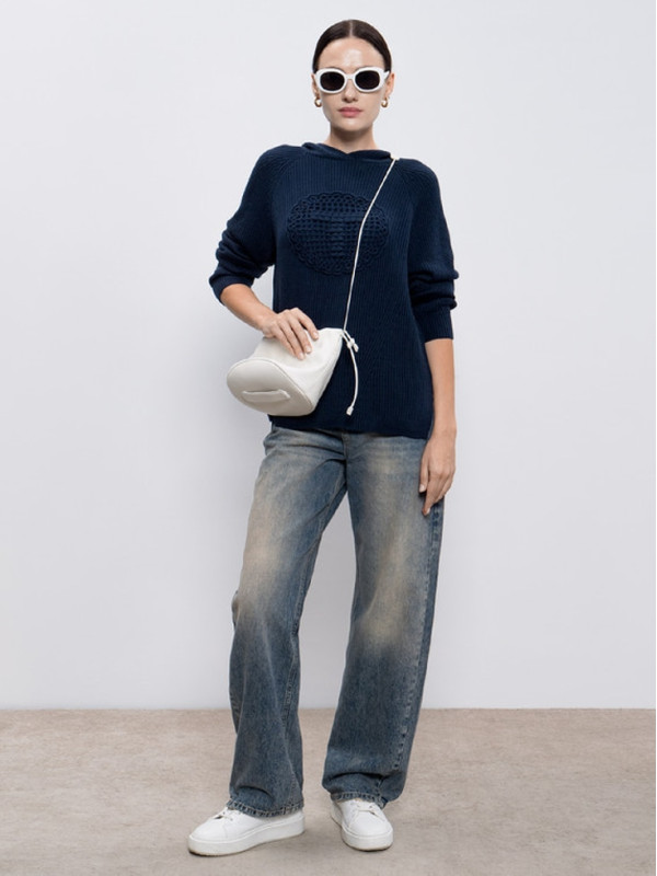 В'язаний світшот / Індиго 242TP3473