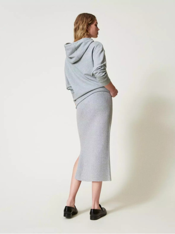 Спідниця міді / Сірий / сріблястий 242TP3712