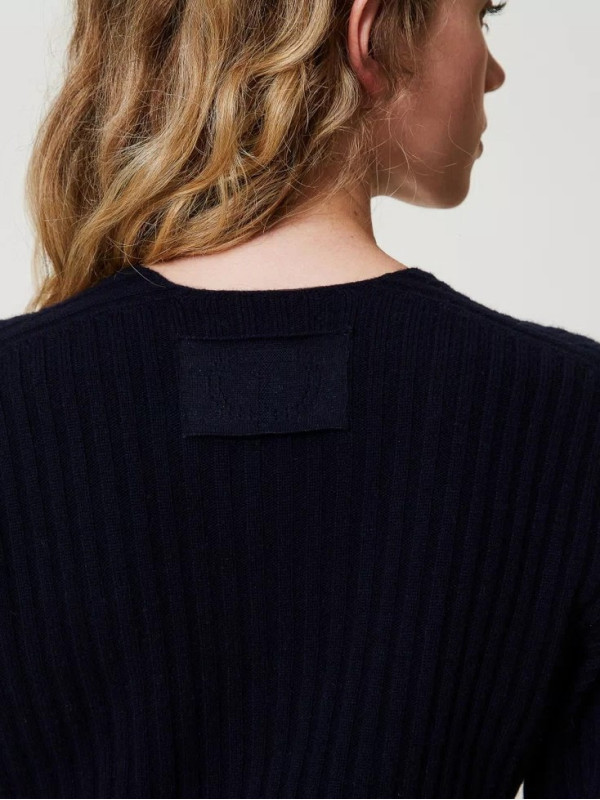 Светр з вовни / Індіго 242TP3716