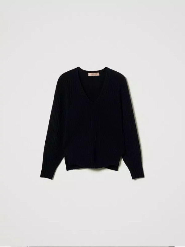 Светр з вовни / Індіго 242TP3716