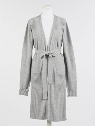 Кардіган максі / Сірий / сріблястий