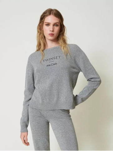 Джемпер / Сірий теплий меланж