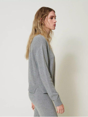 Джемпер / Сірий теплий меланж