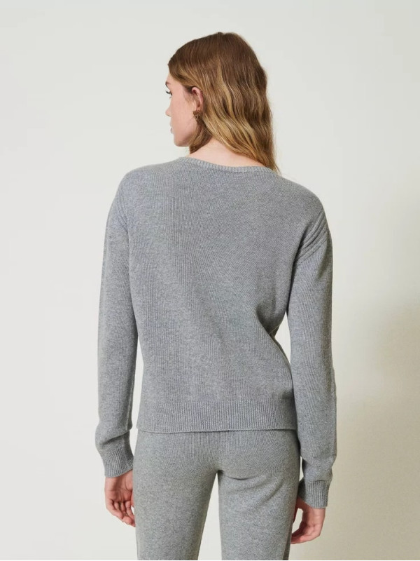 Джемпер / Сірий теплий меланж 242TP3800