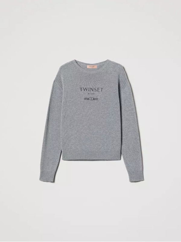 Джемпер / Сірий теплий меланж 242TP3800