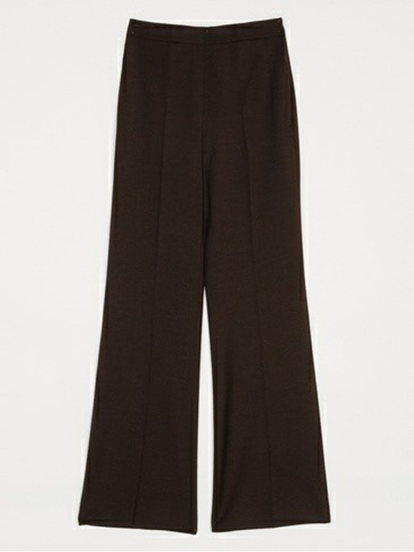 Штани з високою таліею / Кавово - шоколадний 242TT2121