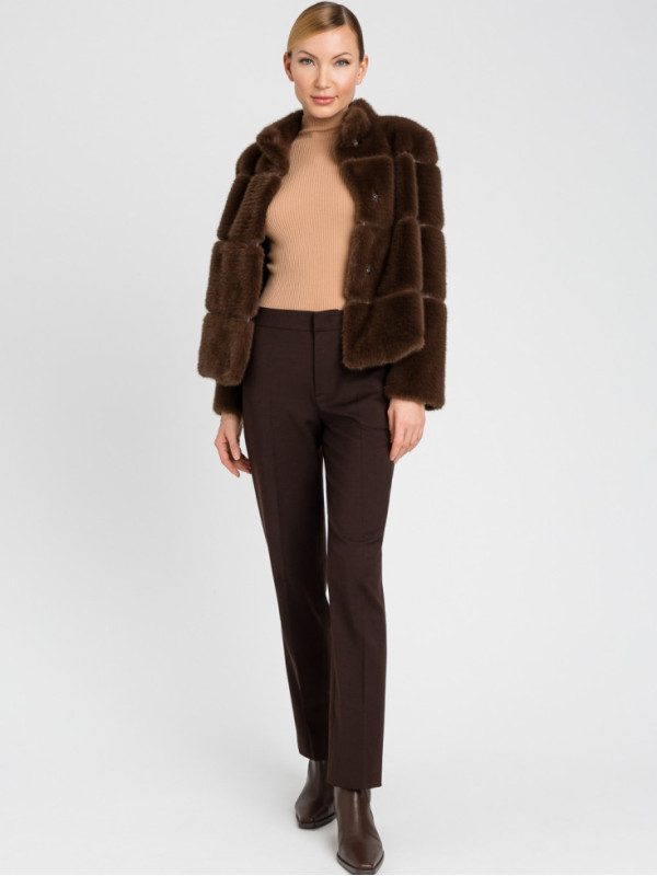 Штани / Кавово - шоколадний 242TT2125