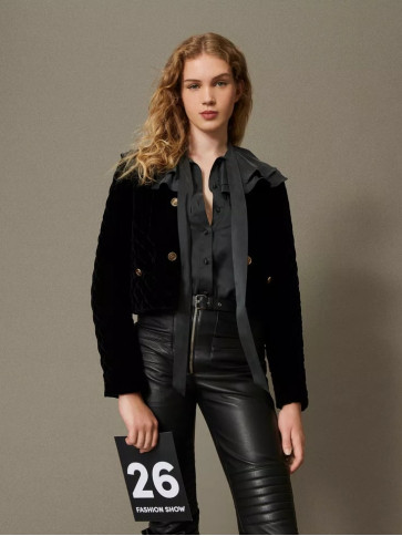 Жакет оксамитовий / Чорний