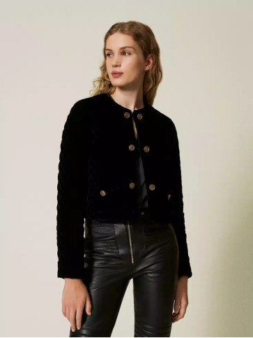 Жакет оксамитовий / Чорний