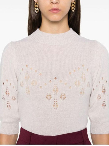 Джемпер / Сніг / люрекс золото