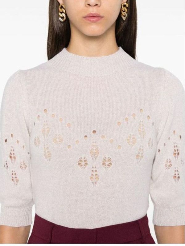 Джемпер / Сніг / люрекс золото 242TT3011