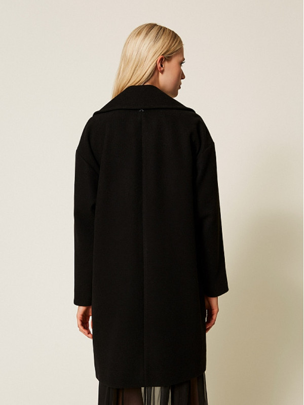 Двобортне пальто / Чорний 252AP2072