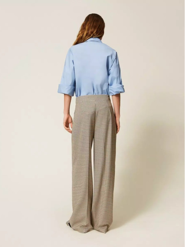 Штани палаццо / Натуральний / лапка 252AP2244