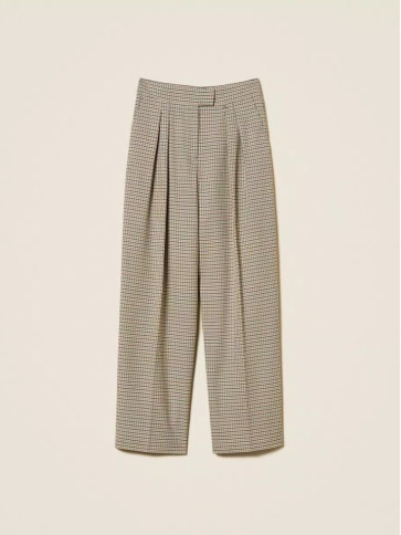 Штани палаццо / Натуральний / лапка