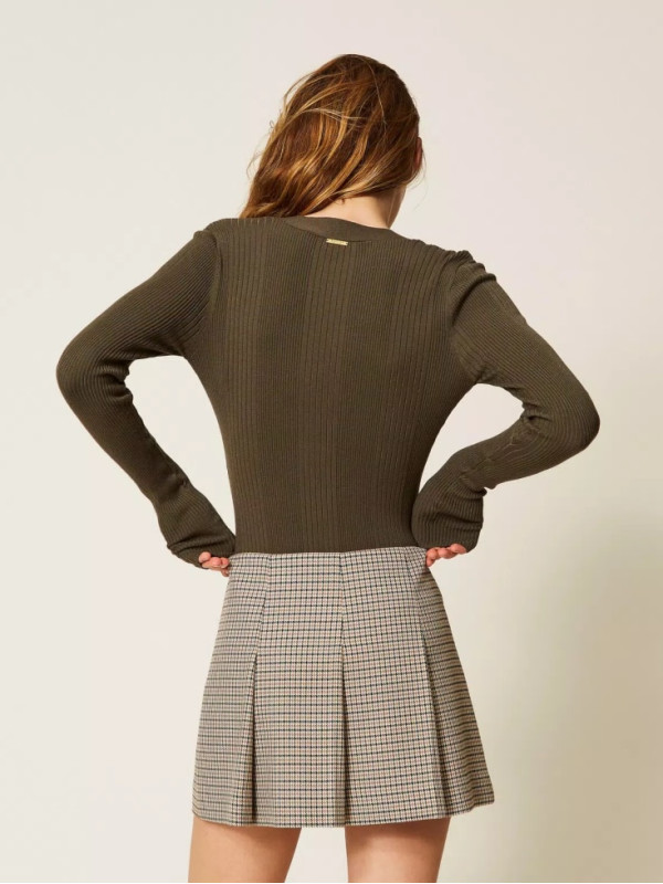 Спідниця міні / Натуральний / лапка 252AP2245