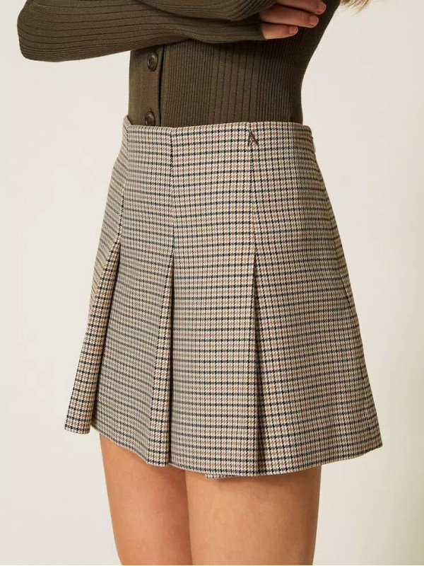 Спідниця міні / Натуральний / лапка 252AP2245