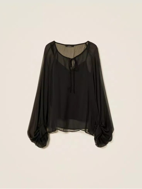 Блузка вуаль / Чорний 252AP2582
