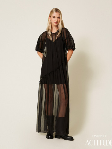 Сукня - вуаль / Чорний