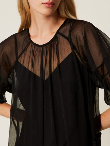 Сукня - вуаль / Чорний